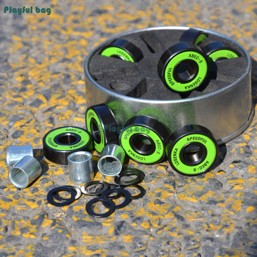 Rodamientos para patines de acero cromado con espaciadores - imagen 2