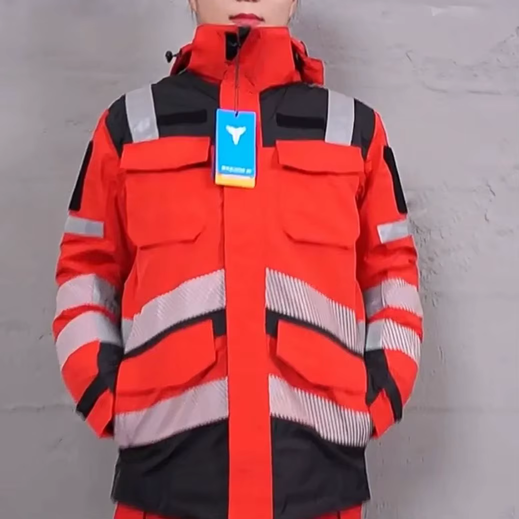 Chaqueta táctica de rescate impermeable y térmica para invierno