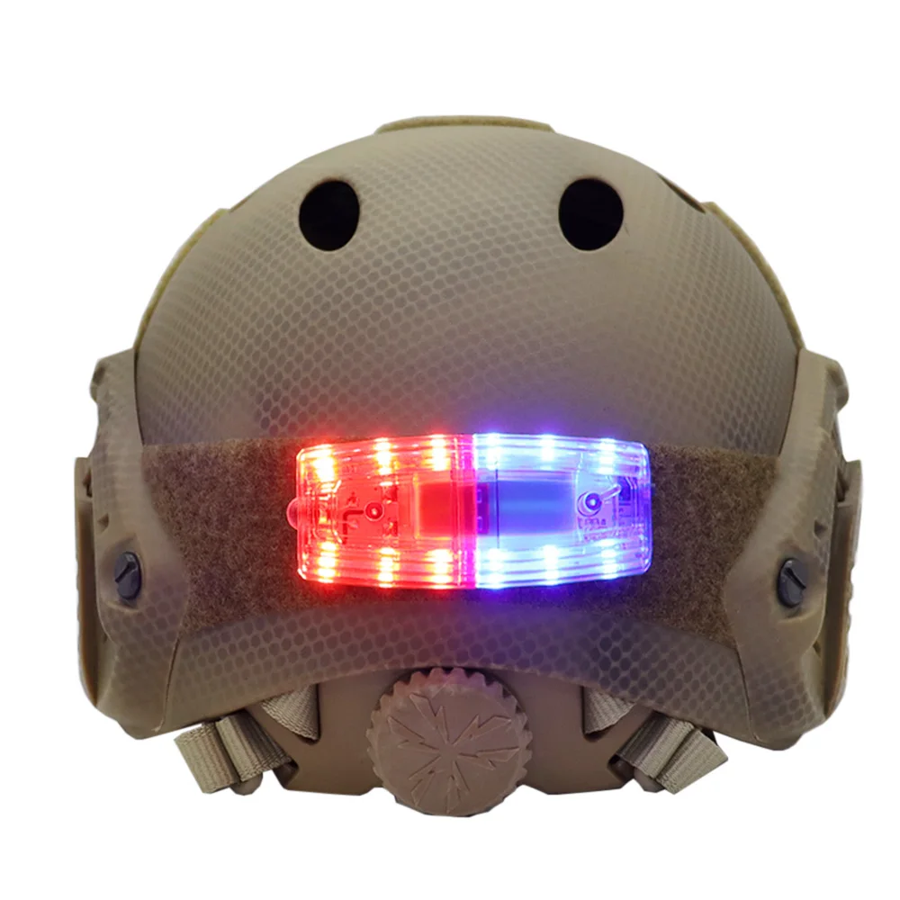 Casco táctico de carga USB, luz intermitente de seguridad, equipo al aire libre, caza, senderismo, lámpara de ciclismo, luz de señal de supervivencia - imagen 2