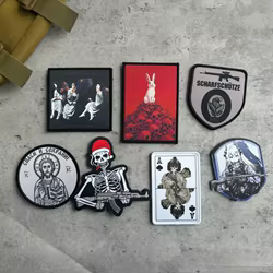 Parche táctico velcro calavera navideña – Moral militar