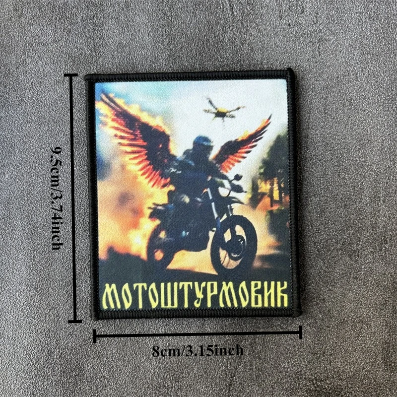 Parche militar con estampado de Chevron UAV, insignia de moral táctica, gancho con bucle, parches "soldados con alas", ropa, mochila, brazalete - imagen 5