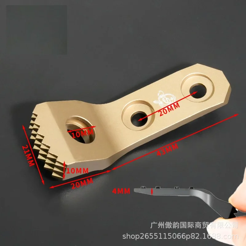 Adaptador de montaje de perno táctico CNC KAC QD, compatible con Base de montaje de M-LOK, hebilla de correa giratoria, botón de liberación rápida, accesorios de caza - imagen 3