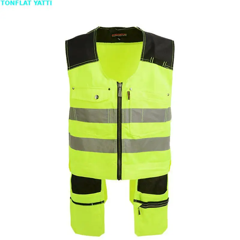 Nuevo 2025 alta calidad hombres mujer ropa de trabajo al aire libre chalecos de trabajo para hombres herramienta multifunción chalecos con múltiples bolsillos - imagen 3