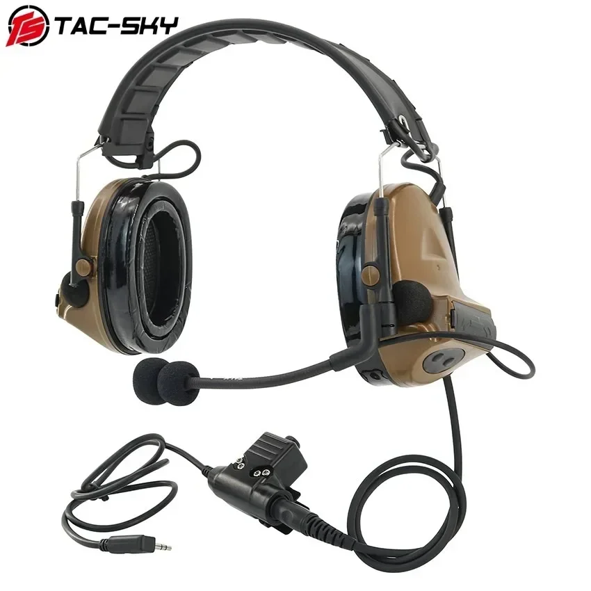 Auriculares tácticos TAC-SKY TSC2, auriculares Airsoft con cancelación de ruido y adaptador de riel U94 ptt y ARC para TAC /PeltorComta - imagen 3