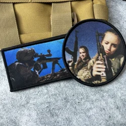 Parche táctico militar con gancho y bucle soldados para mochila
