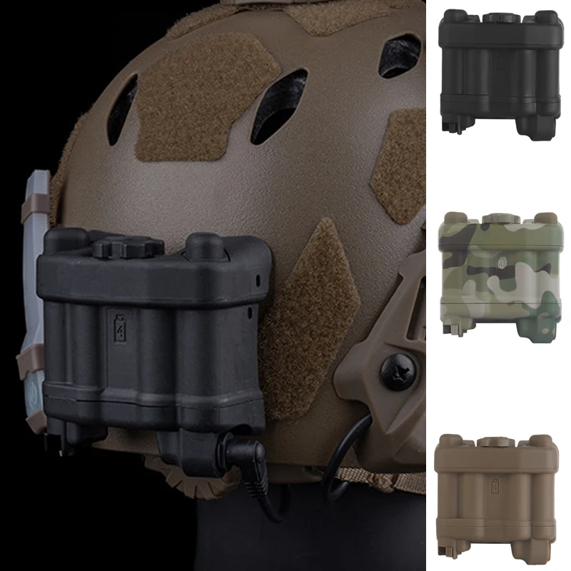 Caja batería réplica AN/PVS-31 para casco – Accesorio decorativo táctico