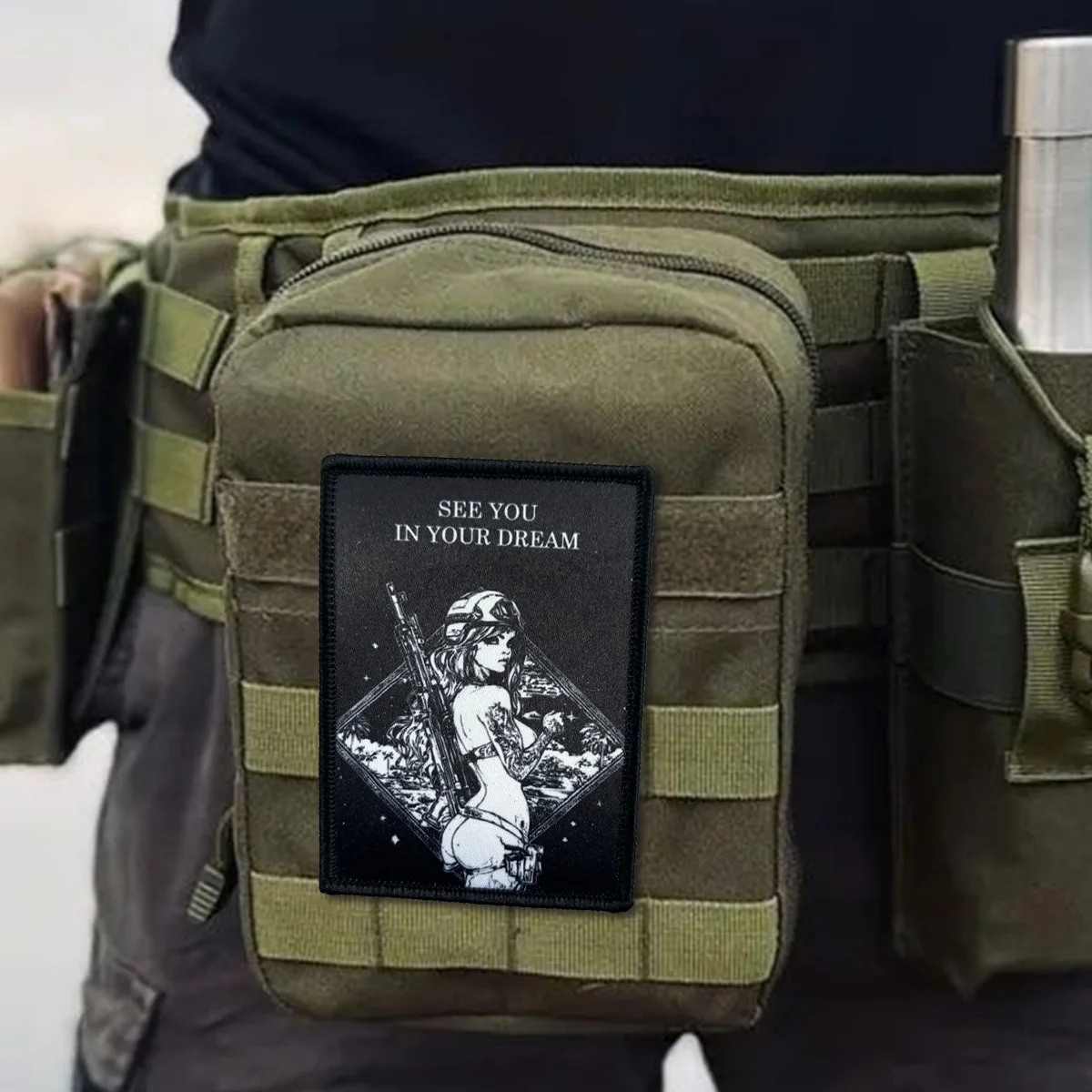 Parche táctico de moral con velcro para casco y mochila - imagen 5