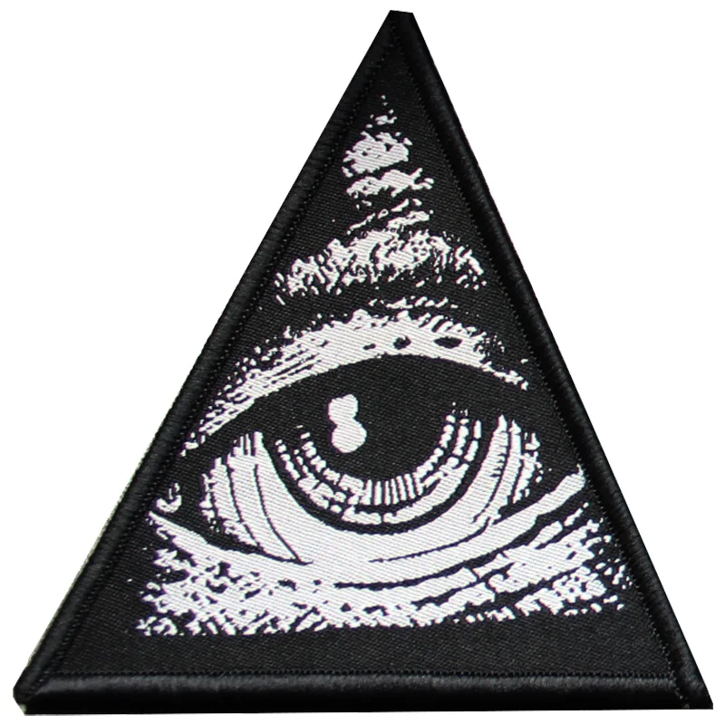 Parche táctico ojo de Dios tejido con gancho y bucle para mochila - imagen 3