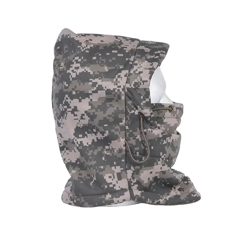 Capucha cálida de camuflaje táctico, máscara para el cuello y la cara, capucha multifuncional, equipo protector, pañuelo para la cabeza, deportes, senderismo y ciclismo - imagen 4