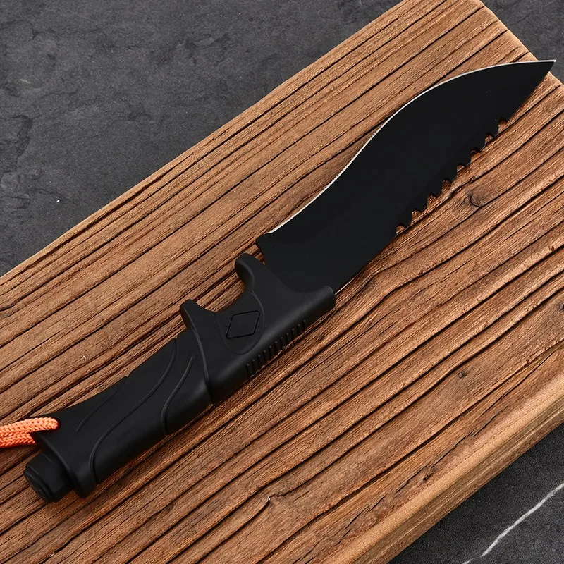 Cuchillo de supervivencia para pesca y acampada, acero duro - imagen 3