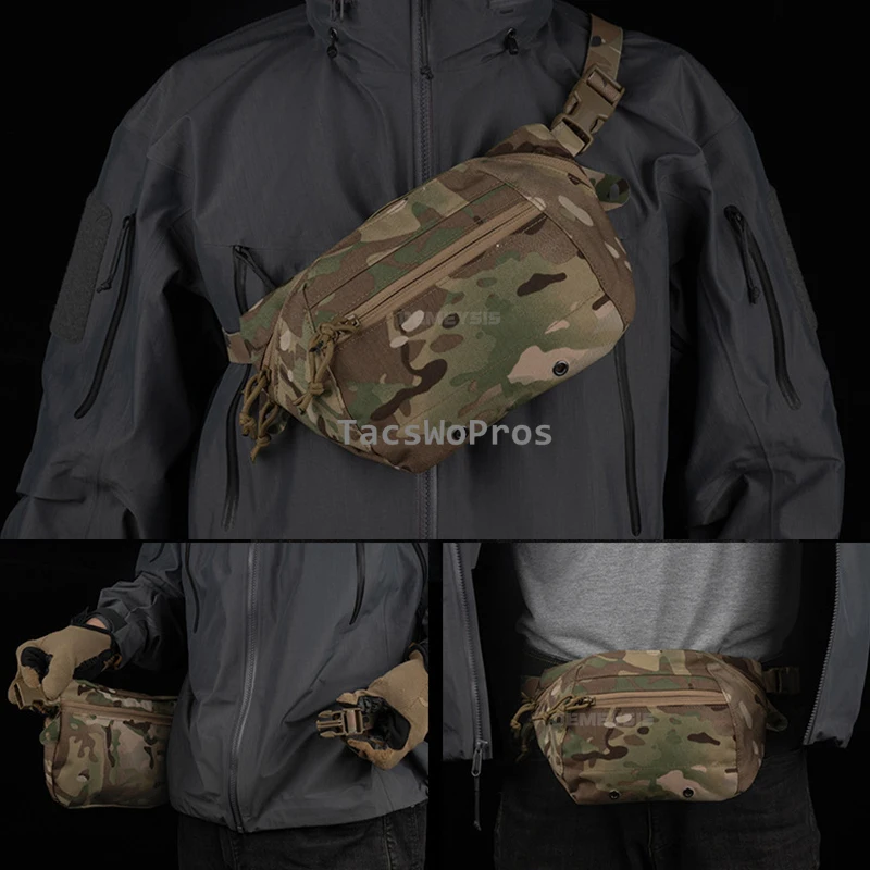 Riñoneras para caza al aire libre, herramientas tácticas multifuncionales de Paintball, riñonera para senderismo, Camping, pesca, deportes, bolso cruzado - imagen 5