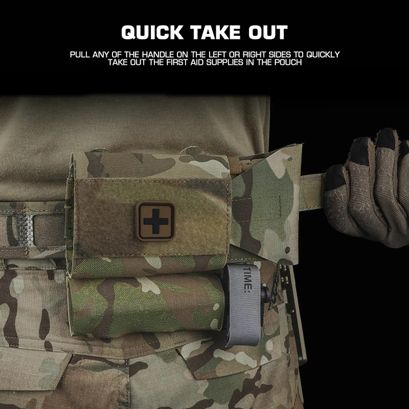 Bolsa Molle IFAK para microtraumatología, cinturón táctico de primeros auxilios, bolsa IFAK, bolsa médica EMT de supervivencia de emergencia, paquete portátil EDC pequeño - imagen 4