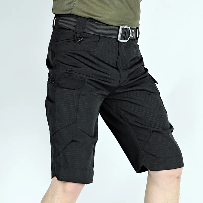 Pantalones cortos tácticos impermeables para hombres, pantalones cortos militares de combate SWAT resistentes al desgaste, pantalones cortos de carga de secado rápido, 6XL, Verano - imagen 3