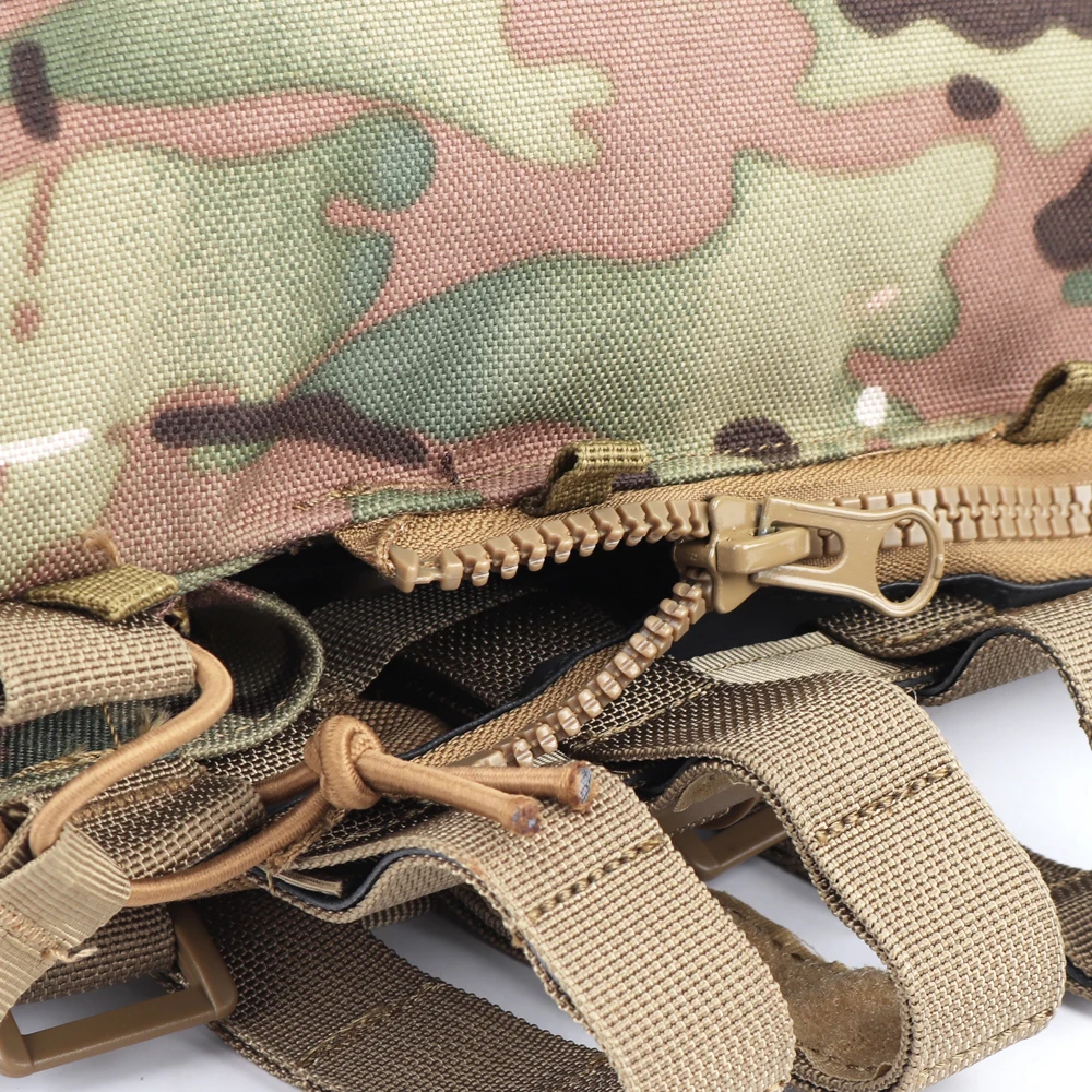 SINAIRSOFT-Paquete de Panel táctico con cremallera, portador de placa Molle, mochila con cremallera, bolsa de caza para AVS JPC 2,0 CPC Emerson Vest EM7400 - imagen 5