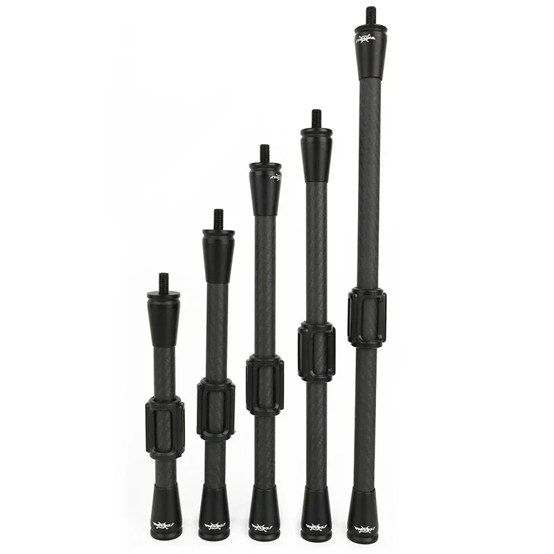 Varilla estabilizadora de carbono 3K para tiro con arco, barra de equilibrio de 7 ", 9", 11 ", 12", 15 ", amortiguador para reducir el ruido, arco compuesto, tiro de caza - imagen 4