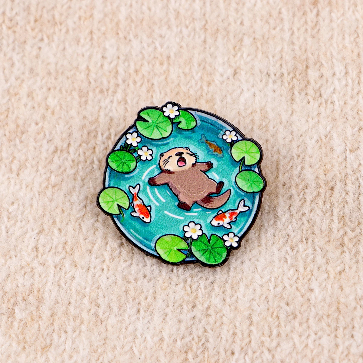 4 Uds. Pin esmaltado bonito Pin de solapa pato Rana Capybara broche conjunto decoración de ropa alfileres de Metal mochila sombrero insignia Accesorios - imagen 2