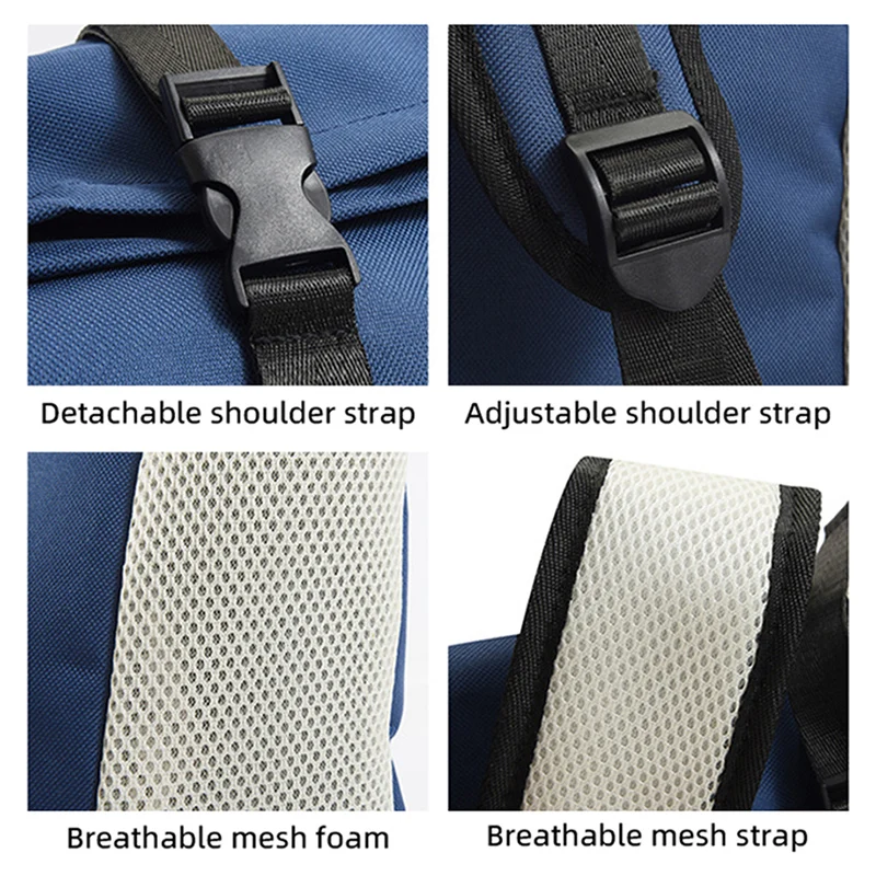 Mochila ligera de gimnasio para hombre y mujer, bolsa grande de bolsillo para zapatos, deportes al aire libre, baloncesto, entrenamiento, viaje - imagen 5