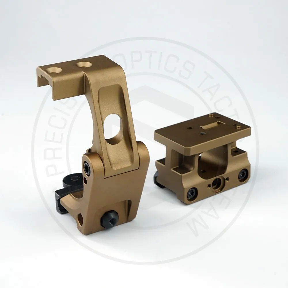 CNC aluminio 6061-T 6 táctico AEMS montaje rápido 2,26 pulgadas línea central óptica para caza Airsoft hecha - imagen 4