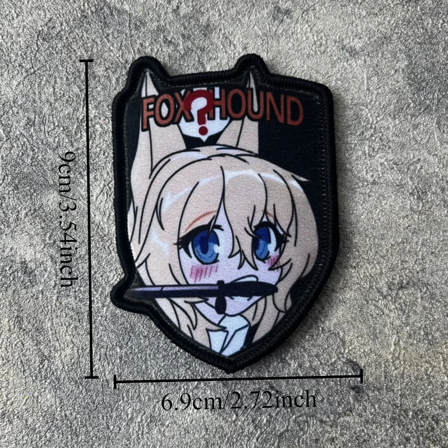 Anime Girl Frontline G41 Fans del ejército insignia de moral táctica mochila de zorro pegatina decorativa parche de gancho y bucle impreso - imagen 2