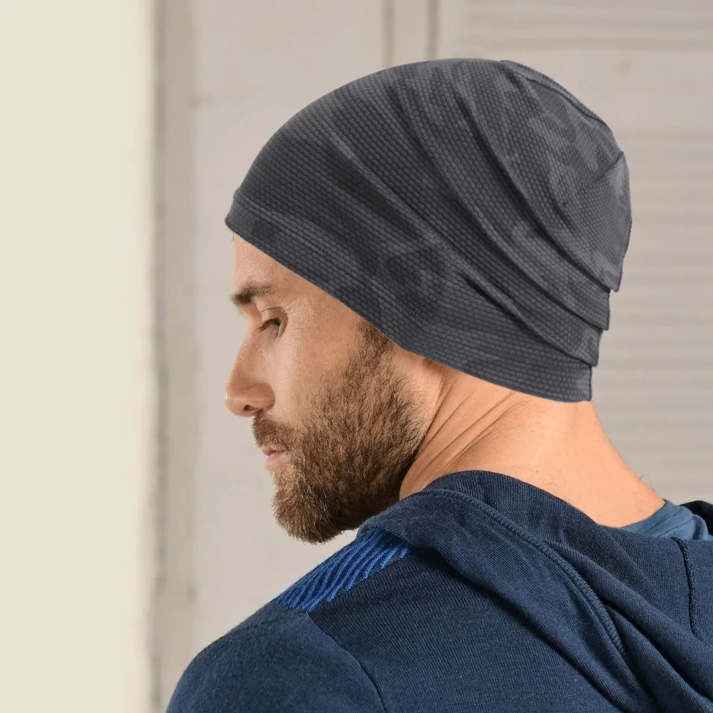 Gorro para correr, gorro refrescante con calavera, transpirable, absorción del sudor, gorra con protección solar para exteriores, senderismo, viajes, escalada, deportes de acampada - imagen 2