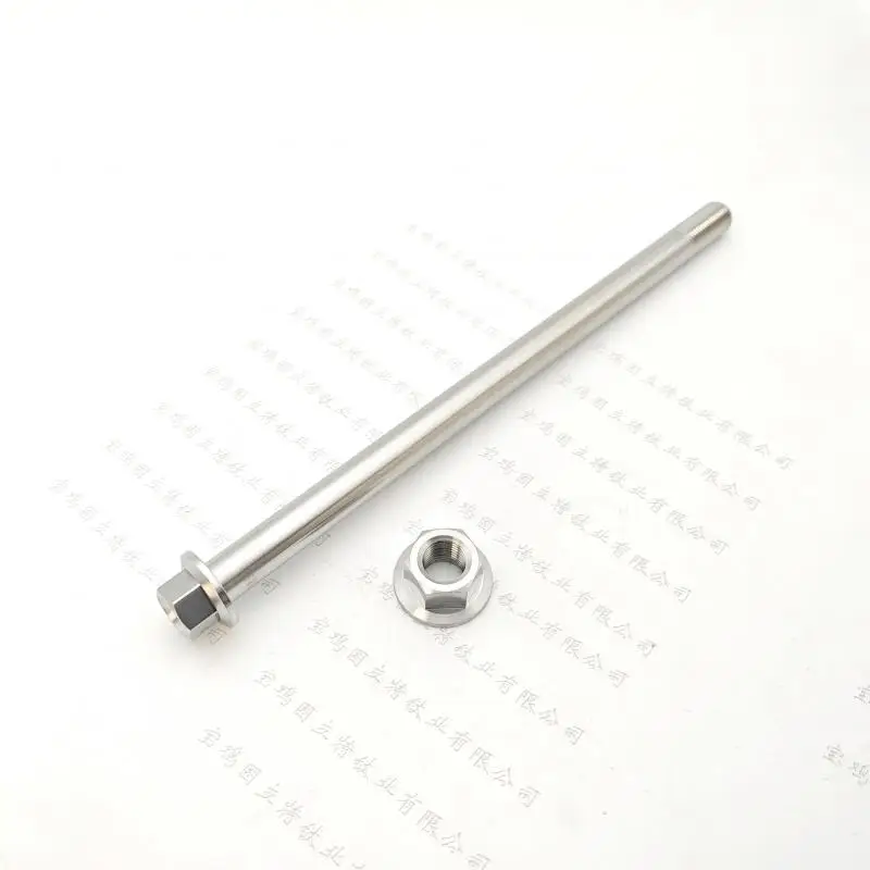 1 * aleación de titanio para motocicleta M12 * 200mm-400mm pernos tornillos cabeza de brida hueca, personalizable