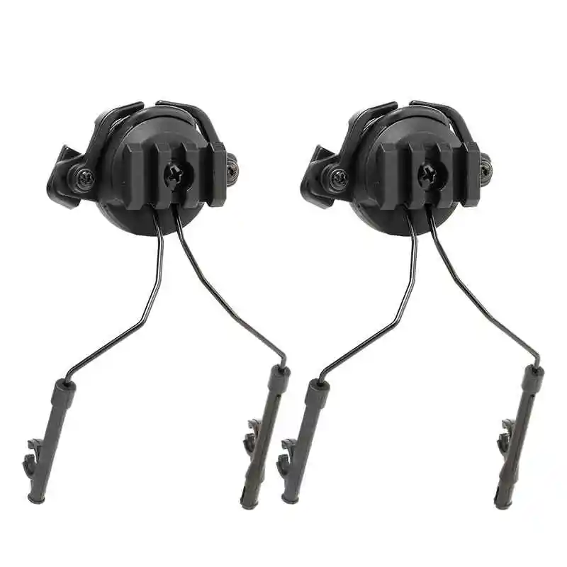 Adaptador de riel para auriculares, soporte de suspensión para auriculares, orejeras de caza, accesorios laterales izquierdo y derecho, 1 par - imagen 5