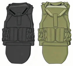 Chaleco Táctico Estilo Ruso DF2, Plataforma de Carga Corporal, Nailon 1000D, Equipo Táctico para Exteriores, para Airsoft CS