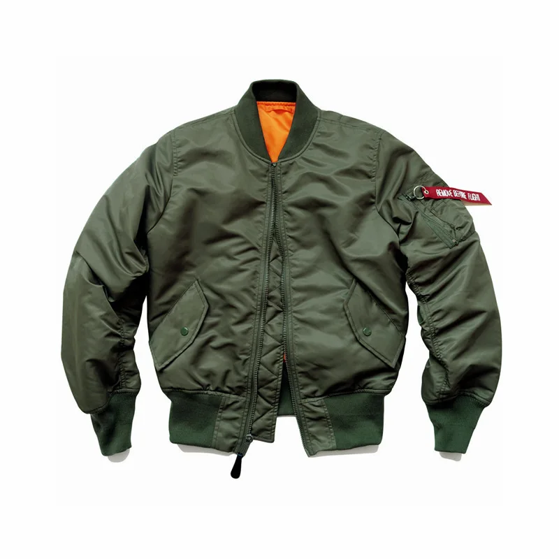 Chaqueta Bomber de invierno para hombre, chaqueta militar táctico de piloto, abrigo de vuelo de la Fuerza Aérea Ma-1, chaqueta de béisbol acolchada de algodón grueso - imagen 2