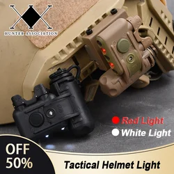 Casco táctico WADSN GEN 2 luz roja y blanca para Airsoft