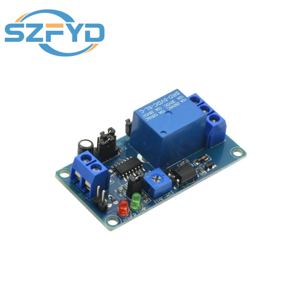 Módulo relé temporizador LED 5V-12V retardo ajustable - imagen 4