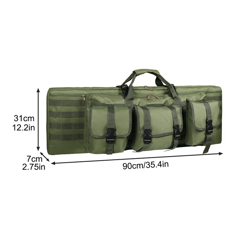 Funda de Rifle doble de tamaño interior de 36 pulgadas, bolsa suave, perfecta para almacenamiento y transporte de armas de fuego - imagen 3