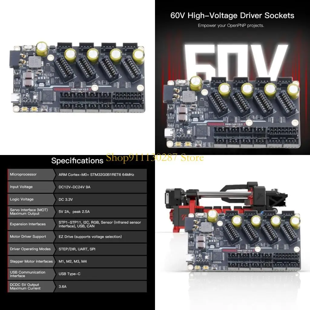 J1HC eleva juego impresión MMB CAN V1.0 Tablero control ERCF 32bit 64MHz DC12-24V