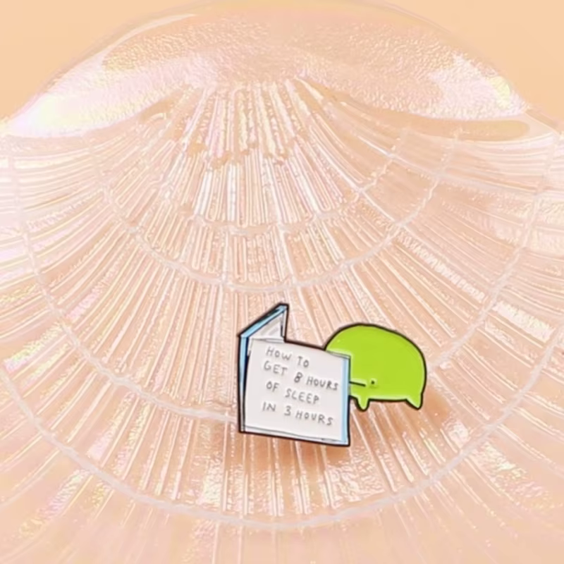Pin de esmalte rana verde divertida – Broche para solapa