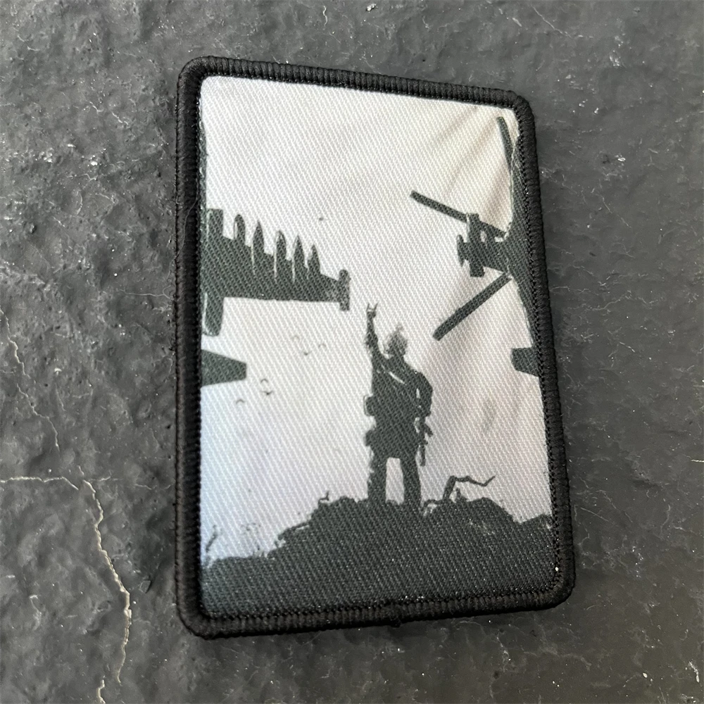 Parche de insignia de moral de piloto táctico, brazalete militar, emblema del ejército, parches de gancho y bucle impresos para pegatina de mochila - imagen 4