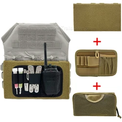 Panel organizador táctico MOLLE con velcro para mochila