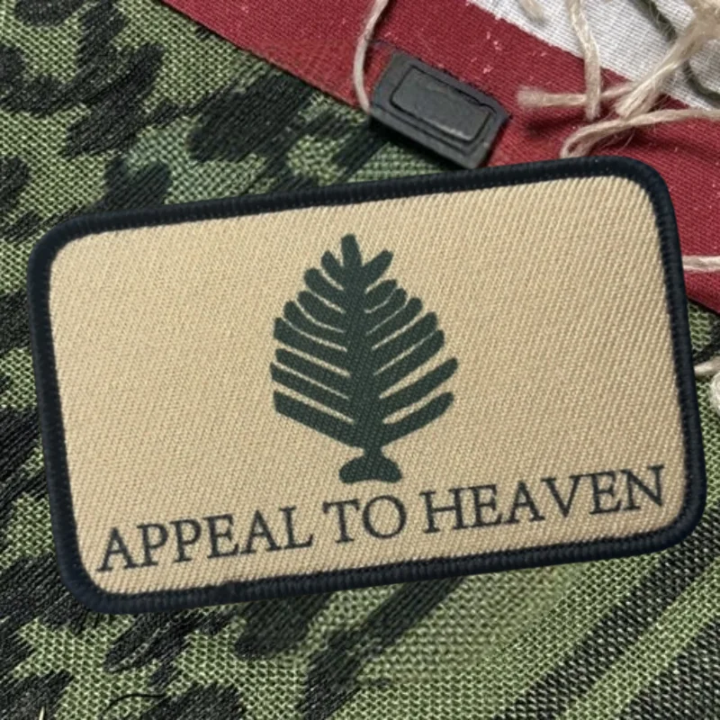 Parche estampado atractivo al cielo, chaleco táctico, insignia de moral con gancho y bucle, pegatinas decorativas para mochila, parches para brazalete para ropa - imagen 2