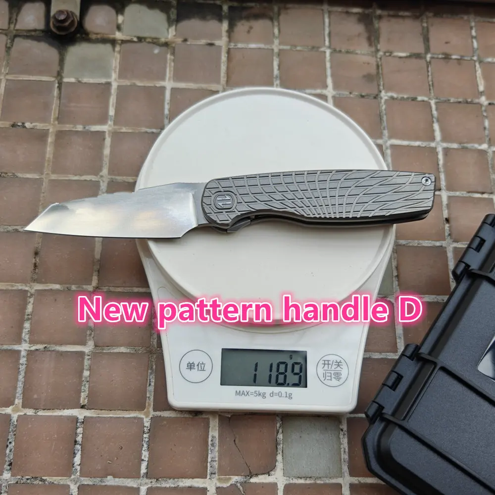 JUFULE Brown Cortex XL – Navaja táctica EDC frontal titanio 154CM - imagen 3