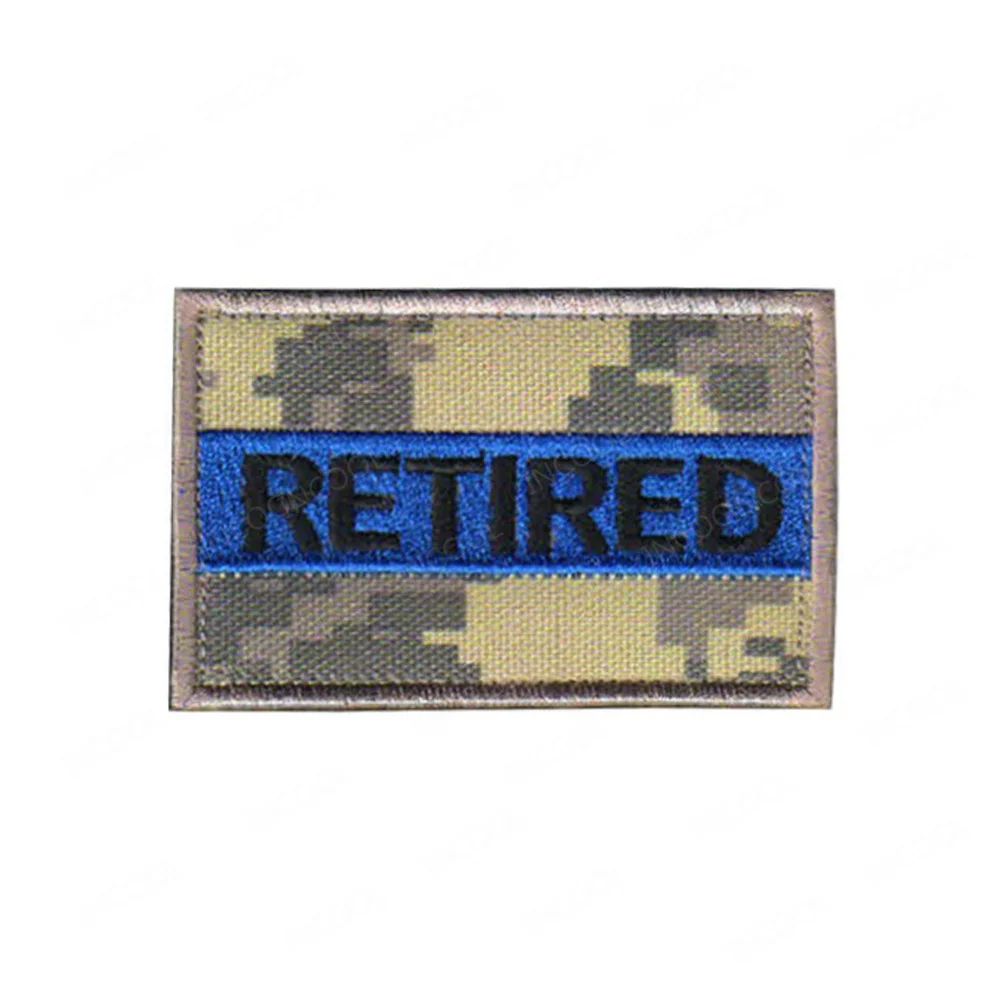 Parches bordados retirados, apliques finos de línea azul, tira de Chevron, parche decorativo para hombros para ropa, mochila, chaqueta, gorra - imagen 2