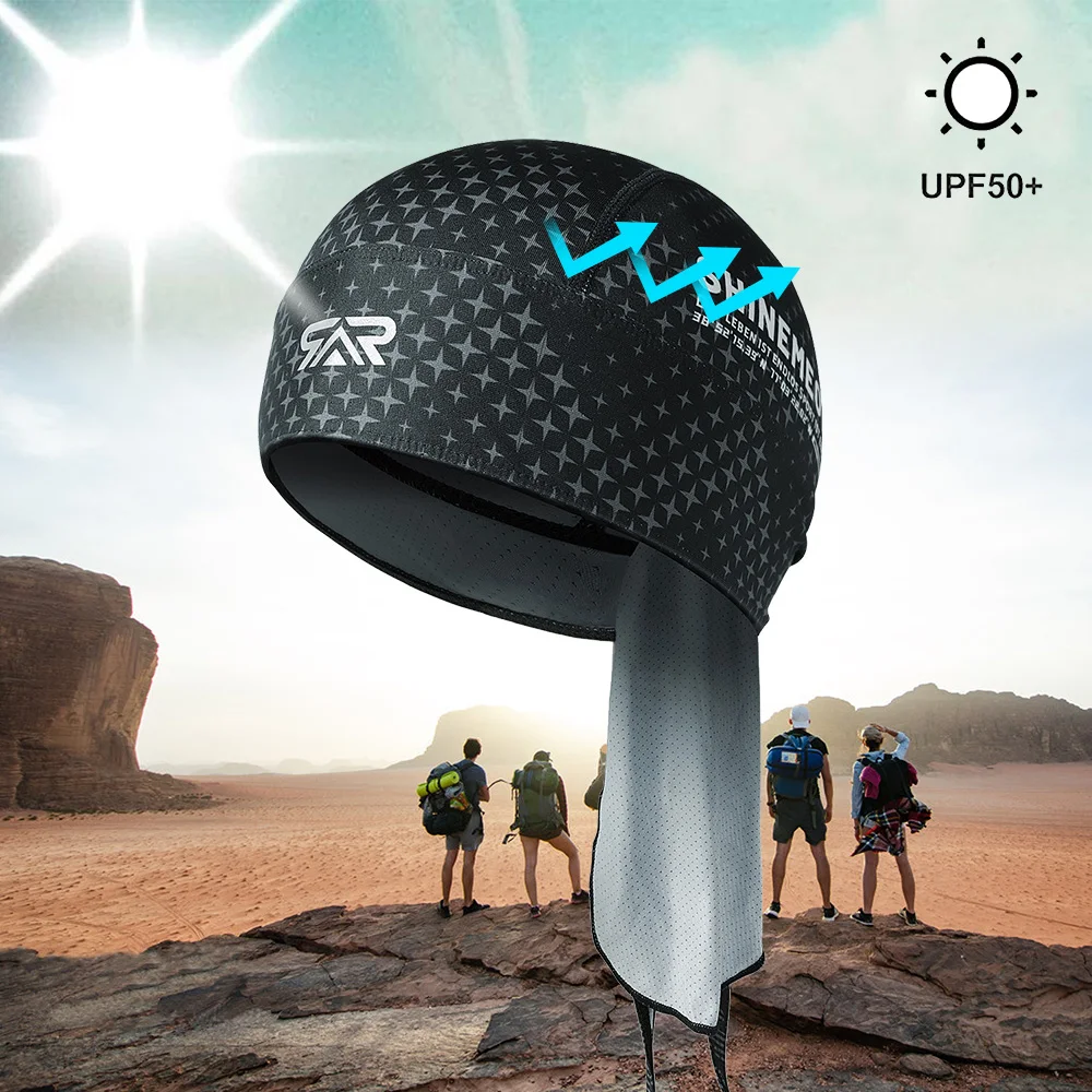 Gorros de pirata para correr para hombre y mujer, gorros deportivos de secado rápido para ciclismo al aire libre, bufanda de béisbol para montar en bicicleta, gorra transpirable de verano - imagen 5