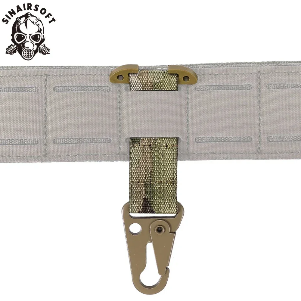 Equipo táctico Molle choque gancho Molle cinturón Clip con montaje en T cinturón de batalla accesorios para guantes llaveros chaleco de caza equipo
