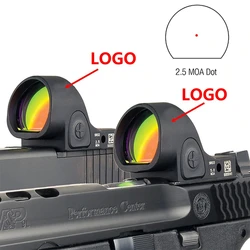 Mira telescópica táctica de 20mm, Mini RM SR MR, mira de punto rojo, colimador, pistola Airsoft, Rifle, óptica de caza, vistas réflex