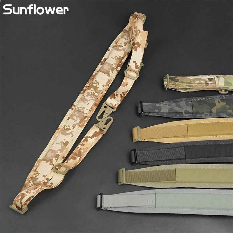 Hombreras tácticas de acero de 2 puntos, accesorios de equipo de eslinga, correas ajustables para equipo de tiro, correas de hombro aceptables de 10kg