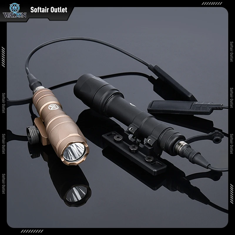 Linterna Airsoft M300 M300A, Base de montaje compensada SF M600 M600C, luz de caza, montaje en riel lateral, foco explorador para Mlok Keymod - imagen 5