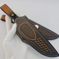 Funda cuero cuchillo recto táctico – Vaina cinturón con clip