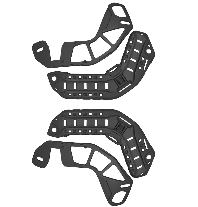 Riel de guía táctico para casco, Riel de doble capa de arco OPS, rápido, MT SF XR, Riel de guía lateral universal para casco con orificios de fijación de alambre - imagen 5