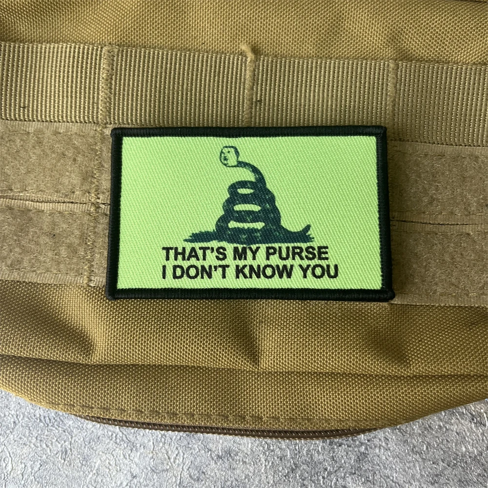 King of The Hill That's My Purse-insignia de moral, parche impreso con gancho y bucle, brazalete militar táctico del ejército, pegatina para mochila - imagen 5