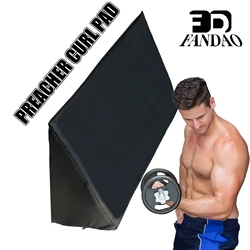 Preacher Curl Pad Soporte de brazo sentado 19,69x11,02x6,3 pulgadas Equipo de entrenamiento de bíceps para levantamiento de pesas Herramienta para el hogar de fuerza acolchada