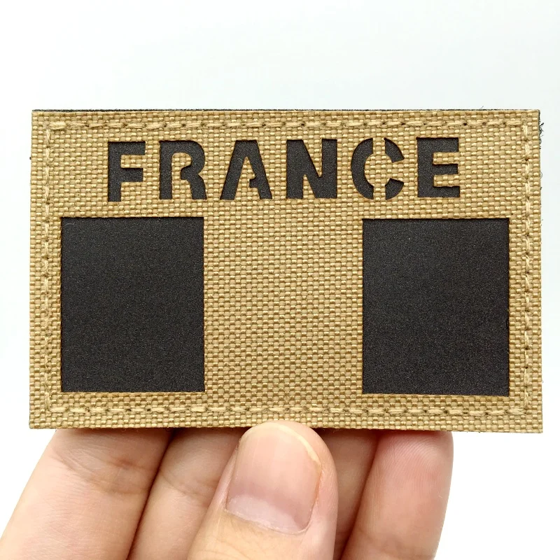1 insignia de aplique de parche de bandera francesa de alta calidad: emblema de gancho y bucle de sujeción termoadherente, fácil de aplicar, duradero y lavable - imagen 5