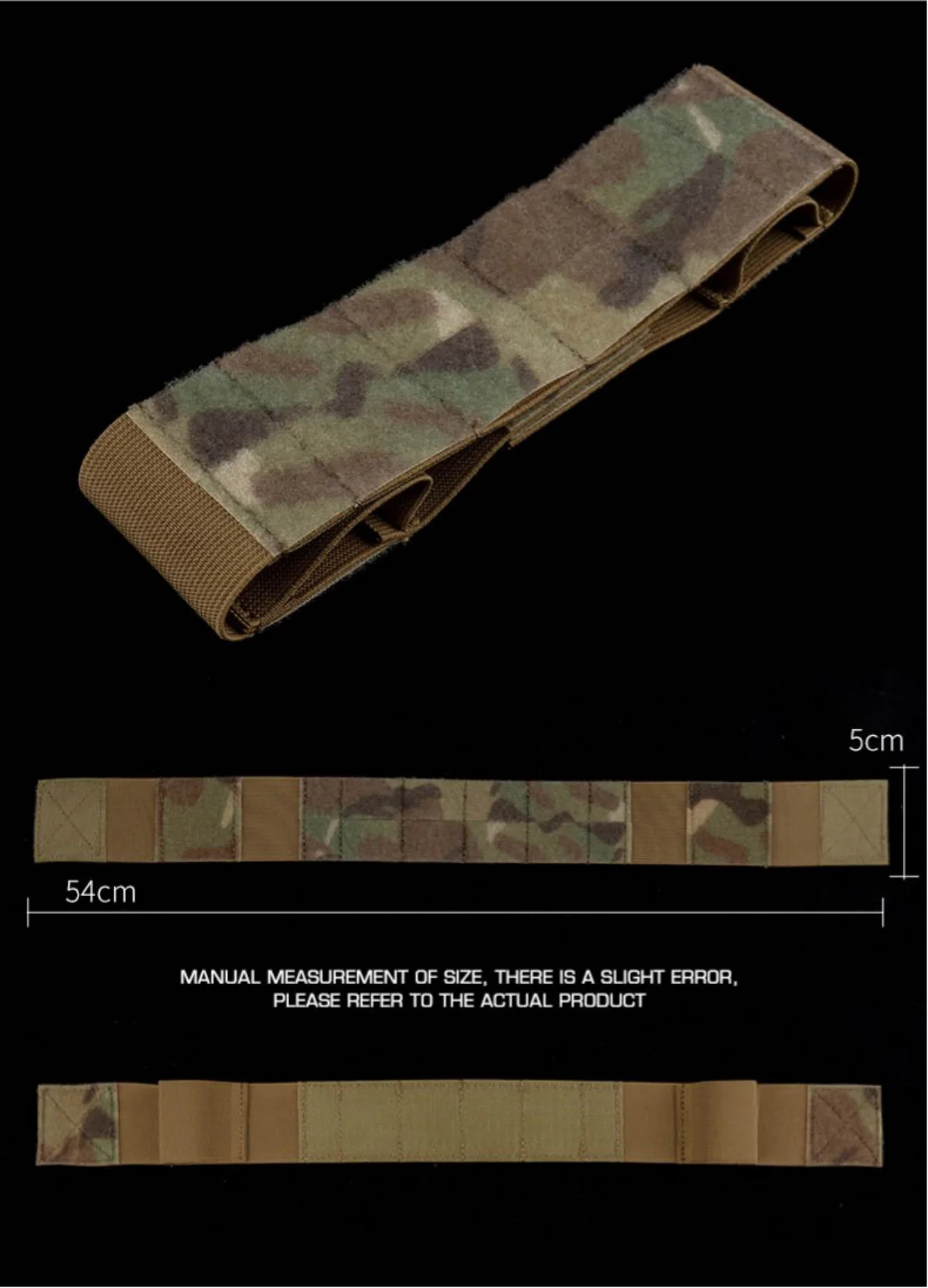 Detalle del panel de velcro