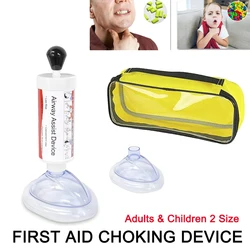 Botiquín de primeros auxilios para asfixia, mascarilla facial antiasfixia, CPR, emergencia Artificial, adultos y niños, dispositivo de rescate en casa de 2 tamaños